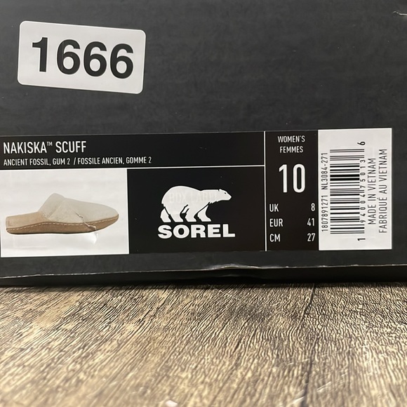 Sorel Women's Nakiska Scuff Slipper Indoor & Outdoor Gray Suede & Felt - Picture 12 of 12